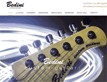 Tablet Screenshot of bedinicustomguitars.com